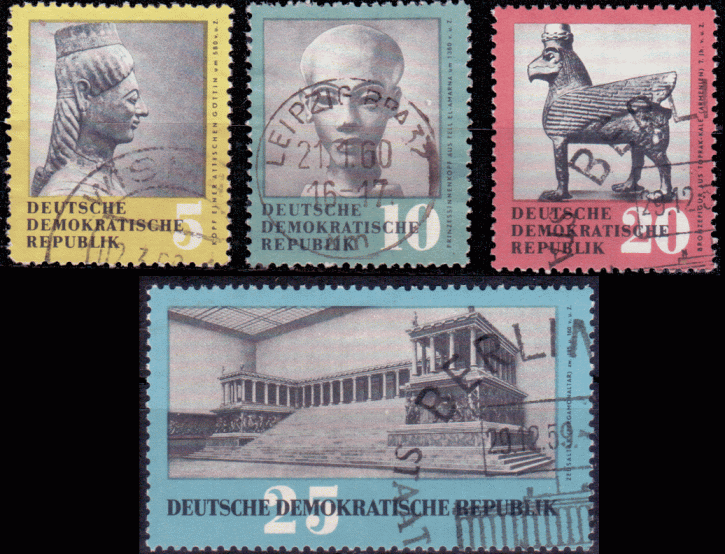 Briefmarken DDR 1959, Mi.Nr. 742-745, Kulturgut Beutekunst (II), Gestempelt