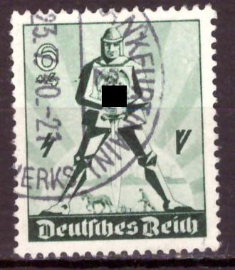 Briefmarken Deutsches Reich 1940, Mi.Nr. 745, Tag der Arbeit, Gestempelt