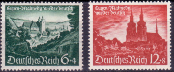 Briefmarken Deutsches Reich 1940, Mi.Nr. 748-749, Eupen,Malmedy, Postfrisch