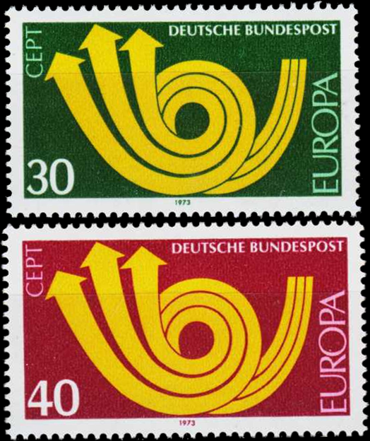 Briefmarken BRD (Bund) 1973, Mi.Nr. 768-769. Europa. Postfrisch