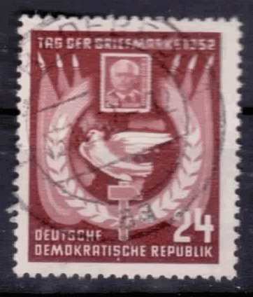 Briefmarken DDR 1952, Mi.Nr. 319, Tag der Briefmarke, Gestempelt