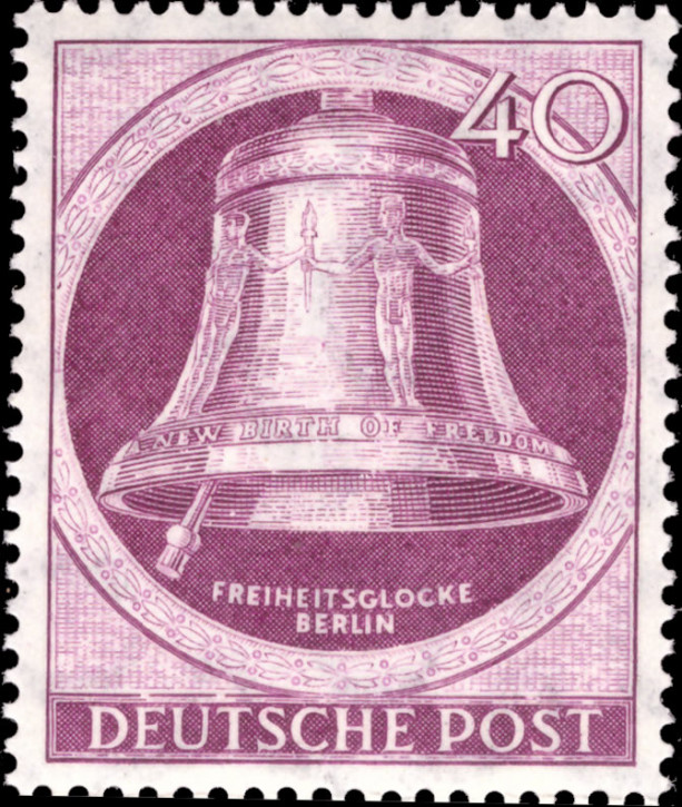 Briefmarken Berlin Mi.Nr. 79, Freiheitsglocke (I), Klöppel links, Postfrisch