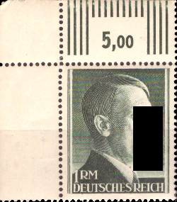 Briefmarken: Deutsches Reich 1941 Mi.Nr. 799A BE ol, Bogenecke oben links Freimarken, Postfrisch