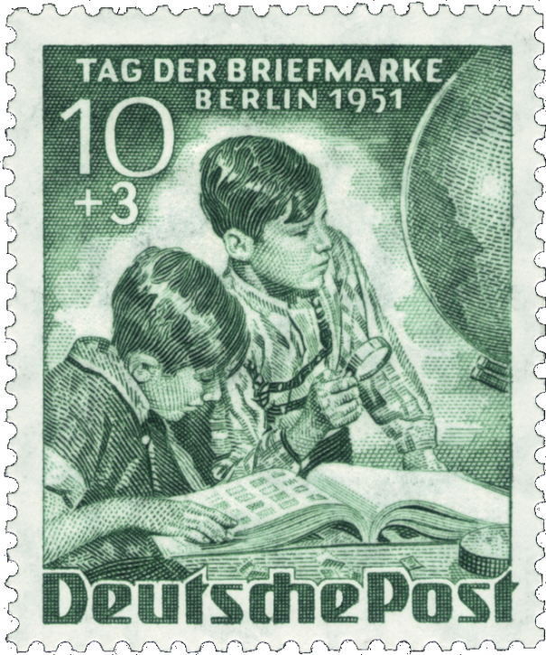 Briefmarken Berlin 1951, Mi.Nr. 80 Tag der Briefmarke, Postfrisch