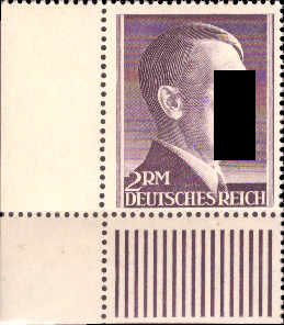 Briefmarken: Deutsches Reich 1941 Mi.Nr. 800A BE ul, Bogenecke unten links Freimarken, Postfrisch