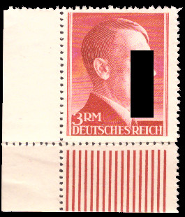 Briefmarken: Deutsches Reich 1941 Mi.Nr. 801A BE ul, Bogenecke unten links Freimarken, Postfrisch