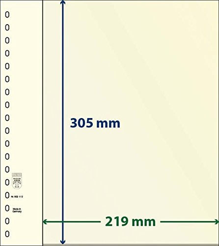Lindner T-Blanko-Blätter mit 1 Tasche: 305 mm