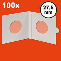 HARTBERGER Münzrähmchen 27,5 mm, selbstklebend, 100er-Packung
