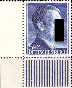 Briefmarken: Deutsches Reich 1941 Mi.Nr. 802A BE ul, Bogenecke unten links Freimarken, Postfrisch