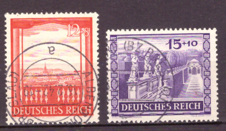 Briefmarken Deutsches Reich 1941, Nr. 804-805, Wiener Messe, Gestempelt