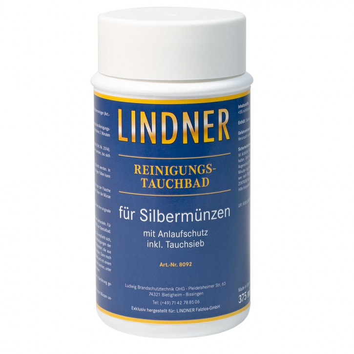 LINDNER Tauchbad für Silbermünzen, 375 ml
