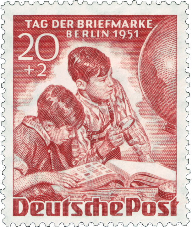 Briefmarken Berlin 1951, Mi.Nr. 81 Tag der Briefmarke, Postfrisch