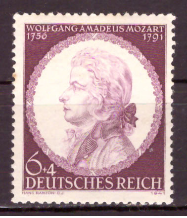 Briefmarken: Deutsches Reich 1941 Mi.Nr. 810, Mozart - Postfrisch