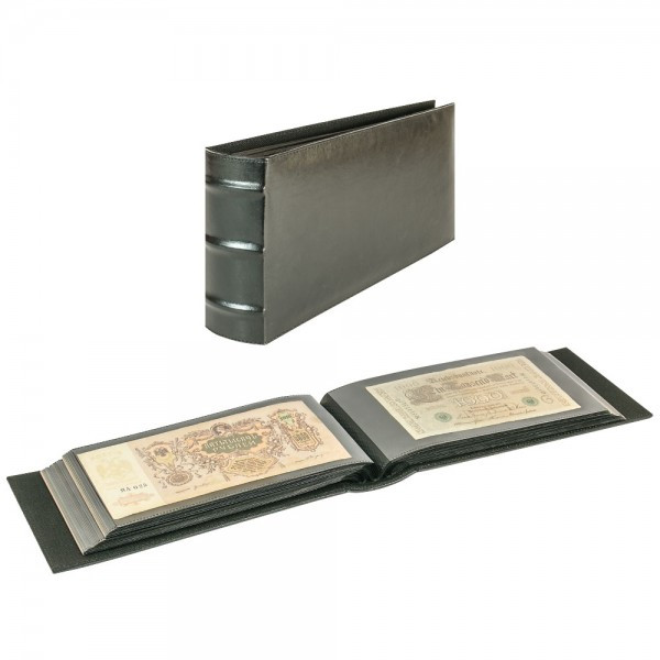 LINDNER Universalalbum FIRMO L für 108 extra lange Belege. Schwarz.