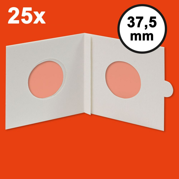 HARTBERGER Münzrähmchen 37,5 mm, selbstklebend, 25er-Packung