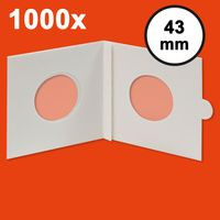 HARTBERGER Münzrähmchen 43 mm, selbstklebend, 1000er-Packung