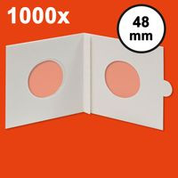 HARTBERGER Münzrähmchen 48 mm, selbstklebend, 1000er-Packung