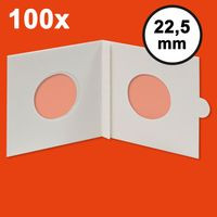 HARTBERGER Münzrähmchen 22,5 mm, selbstklebend, 100er-Packung