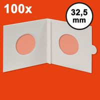 HARTBERGER Münzrähmchen 32,5 mm, selbstklebend, 100er-Packung