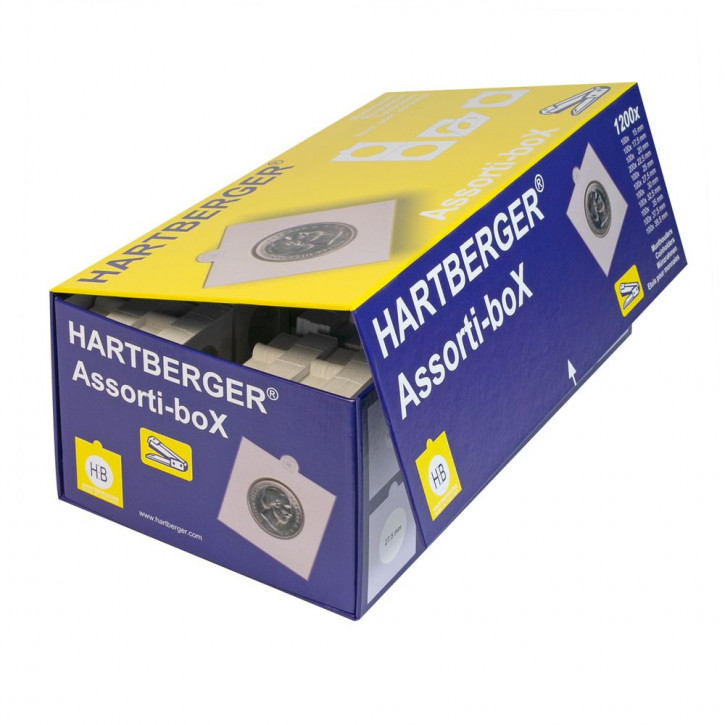 HARTBERGER Assorti-boX, sortiert, Münzrähmchen zum Heften