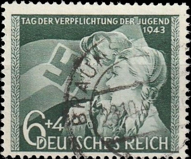 Briefmarken Deutsches Reich 1943, Mi.Nr. 843, Jugend, Gestempelt