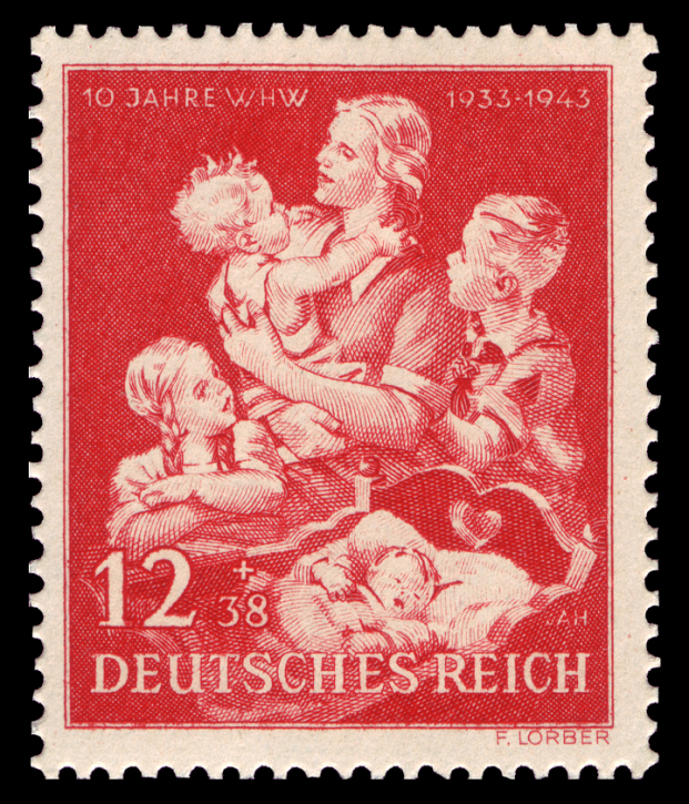 Briefmarken: Deutsches Reich 1943, Mi.Nr. 859, Winterhilfswerk, Postfrisch