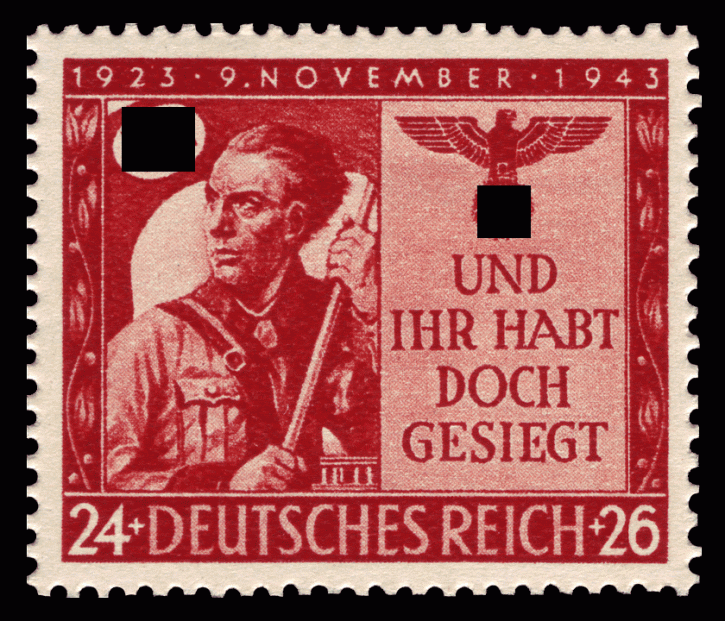 Briefmarken: Deutsches Reich 1943, Mi.Nr. 863, München, Postfrisch