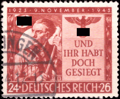 Briefmarken: Deutsches Reich 1943, Mi.Nr. 863, München, Gestempelt