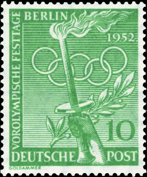 Briefmarken Berlin 1952, Mi.Nr. 89, Vorolympische Festtage. Postfrisch