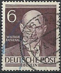Briefmarken Berlin Mi.Nr. 93, Walther Rathenau. Gestempelt