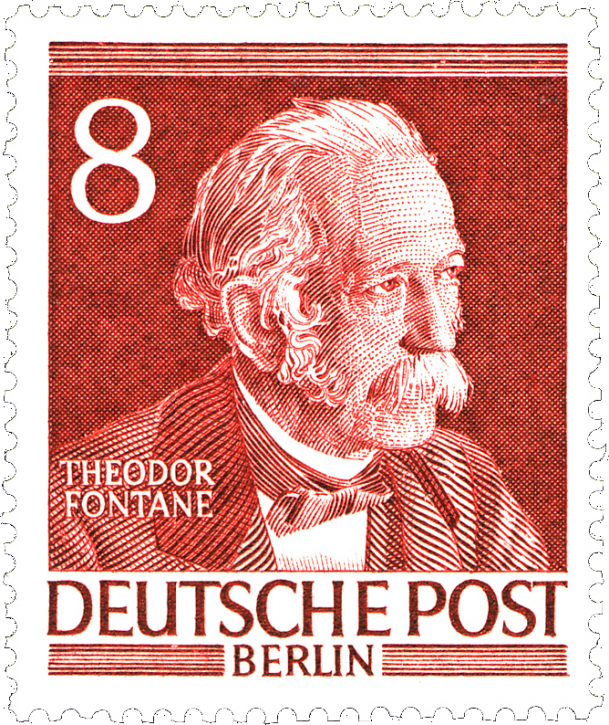 Briefmarken Berlin Mi.Nr. 94, Theodor Fontane. Postfrisch