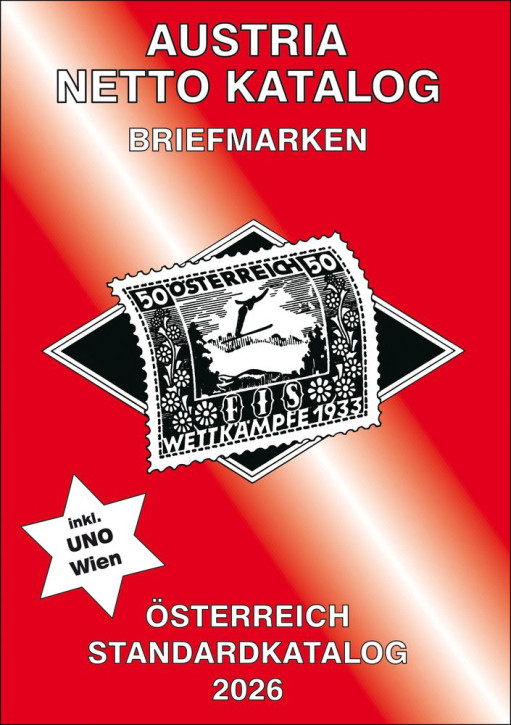 Austria Netto Katalog (ANK) Briefmarken Österreich Standard 2026 - Bestellbar ab 30.11.2025