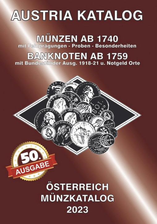 Austria Katalog (ANK) Münzen Österreich 2023
