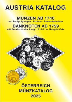 Austria Katalog (ANK) Münzen Österreich 2025