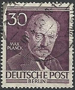 Briefmarken Berlin Mi.Nr. 99, Max Planck. Gestempelt