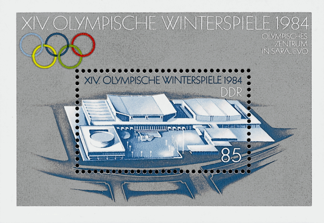 Briefmarken: DDR 1983 Mi.Nr. Block 74, Olympische Winterspiele 1984, Postfrisch