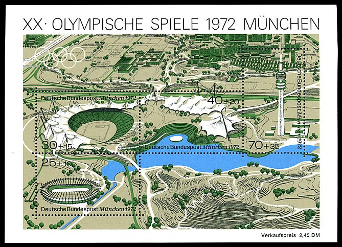 Lindner Klemmtaschen für Block7 Olympiade München 72/Block35 Für uns Kinder, schwarz, 10 Stück, 111 x 66 mm