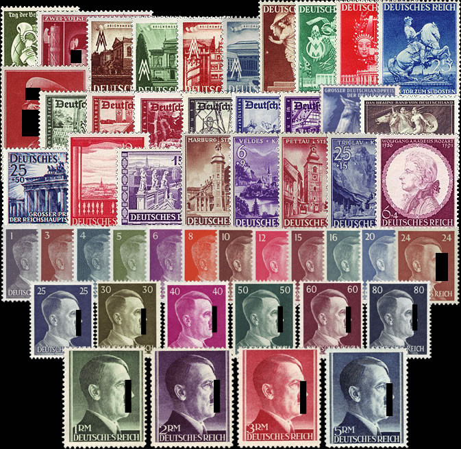 Briefmarken Deutsches Reich Jahrgang 1941 Mi.Nr. 762-810 Postfrisch