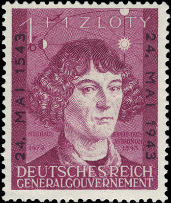 Briefmarken Generalgouvernement 1943, Mi.Nr. 104, Kopernikus. Postfrisch