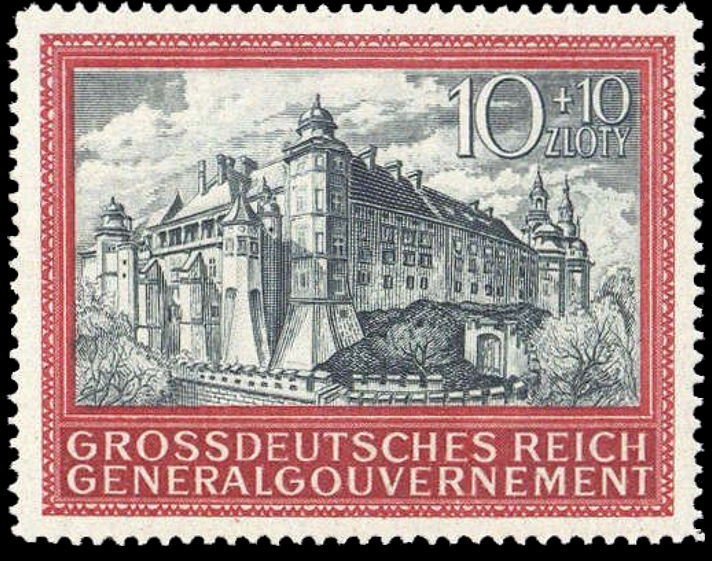 Briefmarken Generalgouvernement 1944, Mi.Nr. 125, 5 Jahre Generalgouvernement. Postfrisch