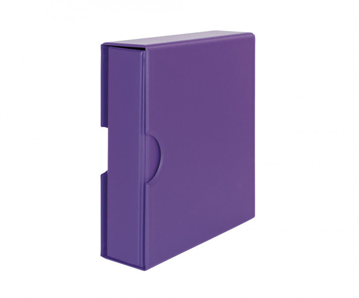 LINDNER Set: Universalordner PUBLICA M COLOR leer, mit passender Schutzkassette - Viola (Lila)