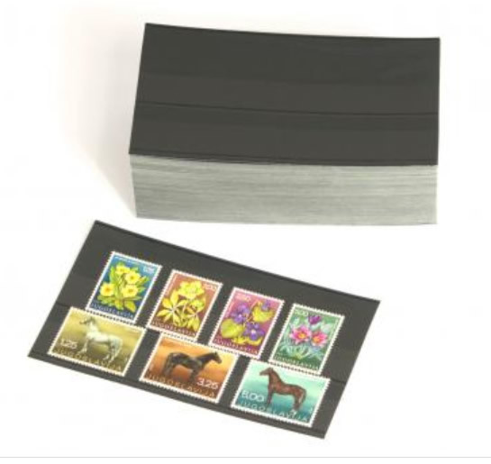 4000 Versand-Einsteckkarten 147 x 84 mm mit 2 Streifen und Deckblatt, leicht gebogen