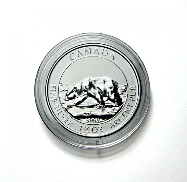 Lindner Münzkapseln Innen-Ø 38,4 mm, Innenhöhe 4,5 mm, 10er-Packung, z.B. für 1½ und 1¼ Oz. Canada (Silber) Polar Bear, Polar Fox, Bison
