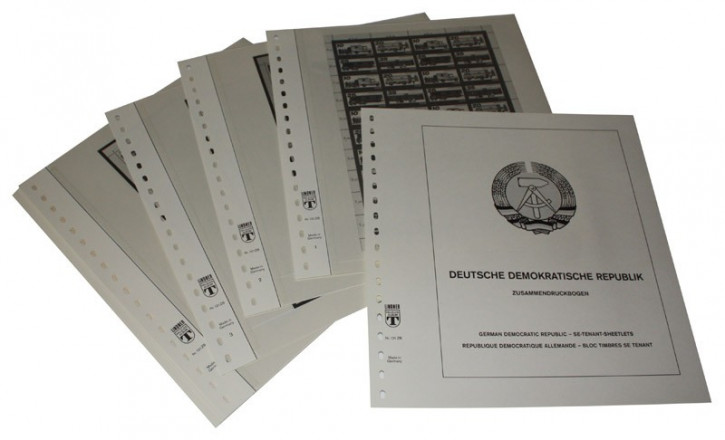 LINDNER Deutschland Zusammendruckbogen Deutsche Demokratische Republik - Vordruckblätter Jahrgang 1978-1990