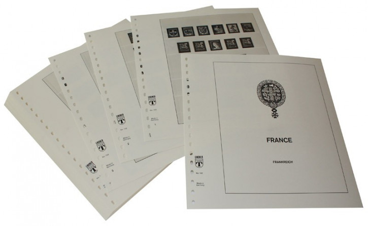LINDNER Frankreich - Vordruckblätter Jahrgang 1960-1971