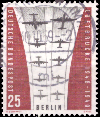 Briefmarken Berlin 1959 Mi.Nr. 188, Berliner Luftbrücke. Gestempelt