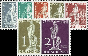 Briefmarken Berlin 1949 Mi.Nr. 35-41, 75 Jahre Weltpostverein - Postfrisch