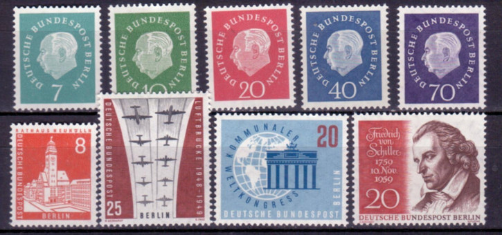 Briefmarken Berlin Jahrgang 1959 Postfrisch - komplett