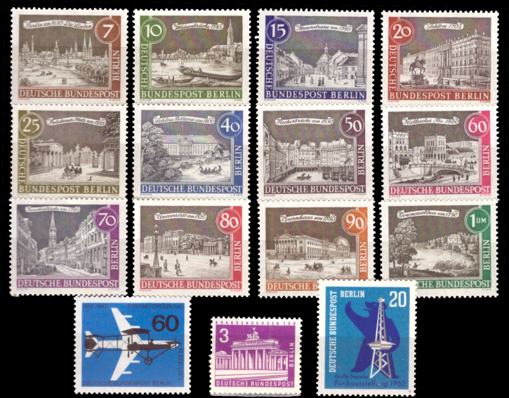 Briefmarken Berlin Jahrgang 1962-1963 Postfrisch - komplett