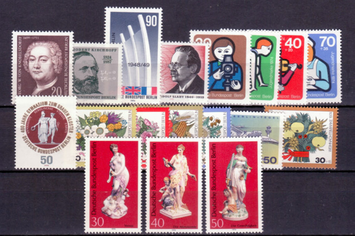 Briefmarken Berlin Jahrgang 1974, Postfrisch - komplett
